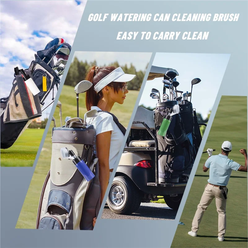 Golf Club Cleaning Brush 150ml Spray Bottle with Brush Groove Cleaner Tool - Blue