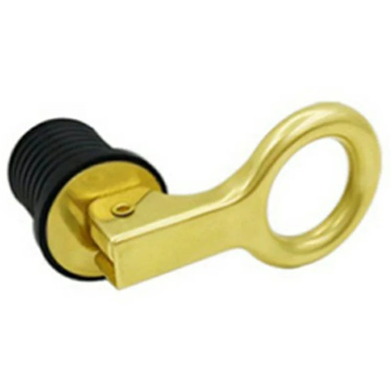 Bouchon de vidange en laiton 1-1/4 pouce (32 mm) 63 g, bouchon de trou de vidange de pont marin pour bateau / coque / tableau arrière