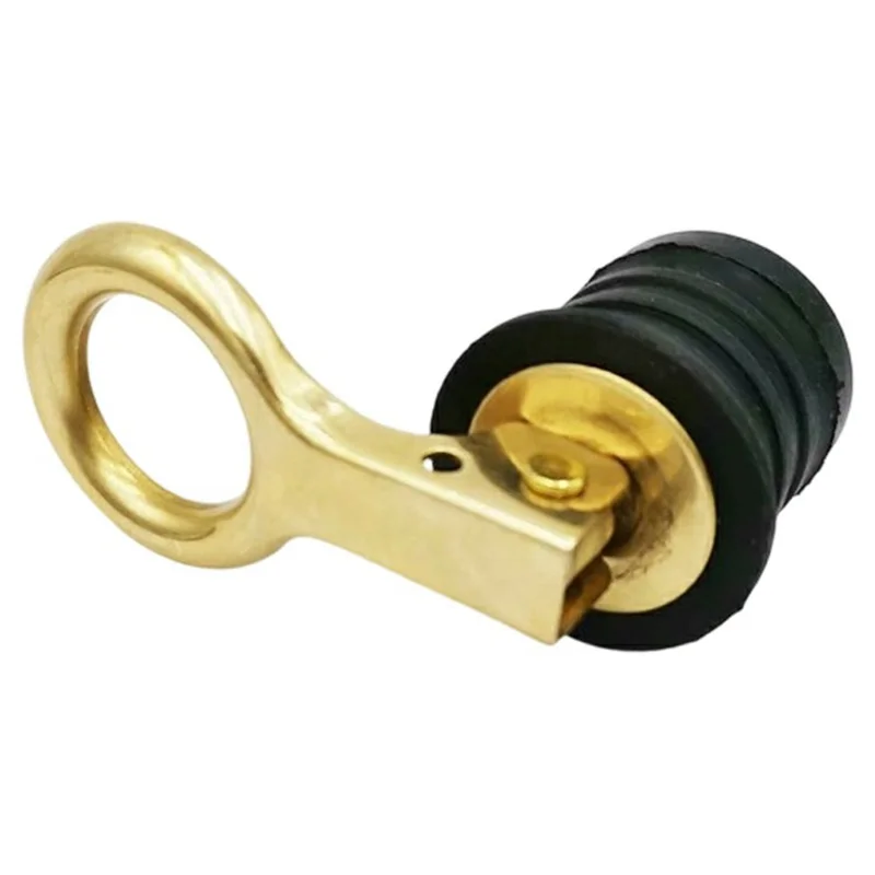 Bouchon de vidange en laiton 1-1/4 pouce (32 mm) 63 g, bouchon de trou de vidange de pont marin pour bateau / coque / tableau arrière
