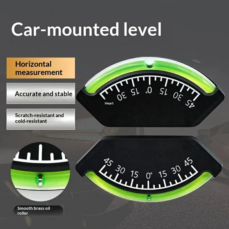 JDY-1 0-45° Zelf-aanvoelend hellingsniveau Precisie-auto hellingsmeter Lichtgewicht inclinometer voor navigatie, buiten, off-road, maritiem