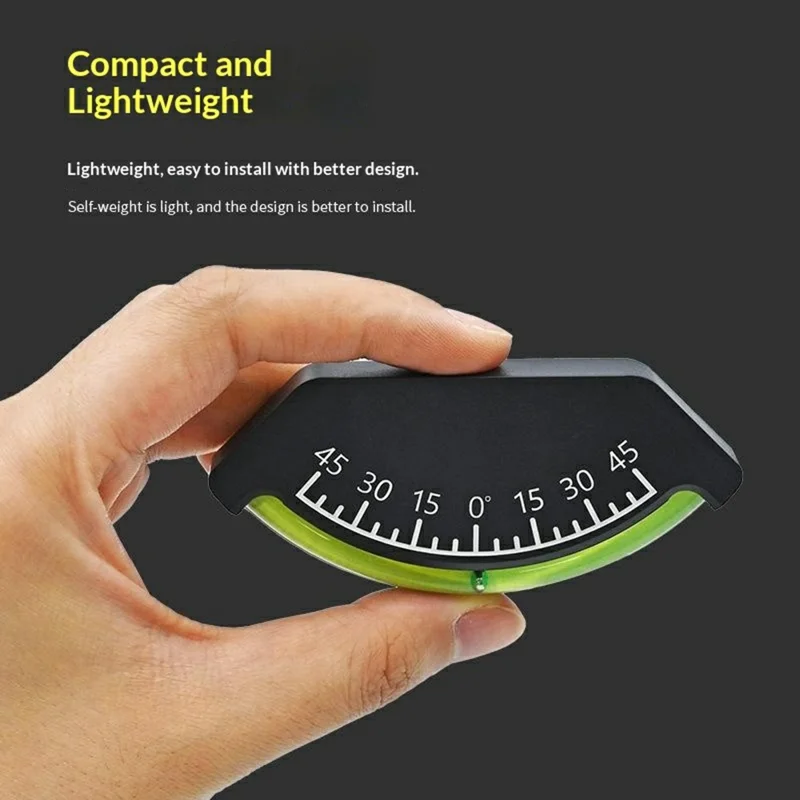 JDY-1 0-45° Zelf-aanvoelend hellingsniveau Precisie-auto hellingsmeter Lichtgewicht inclinometer voor navigatie, buiten, off-road, maritiem
