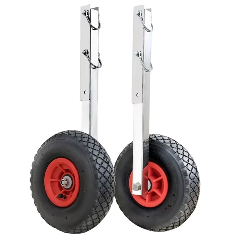Universal Stainless Steel Boat Tug Wheels Removable Portable Cart Bracket for Surf Paddleboards