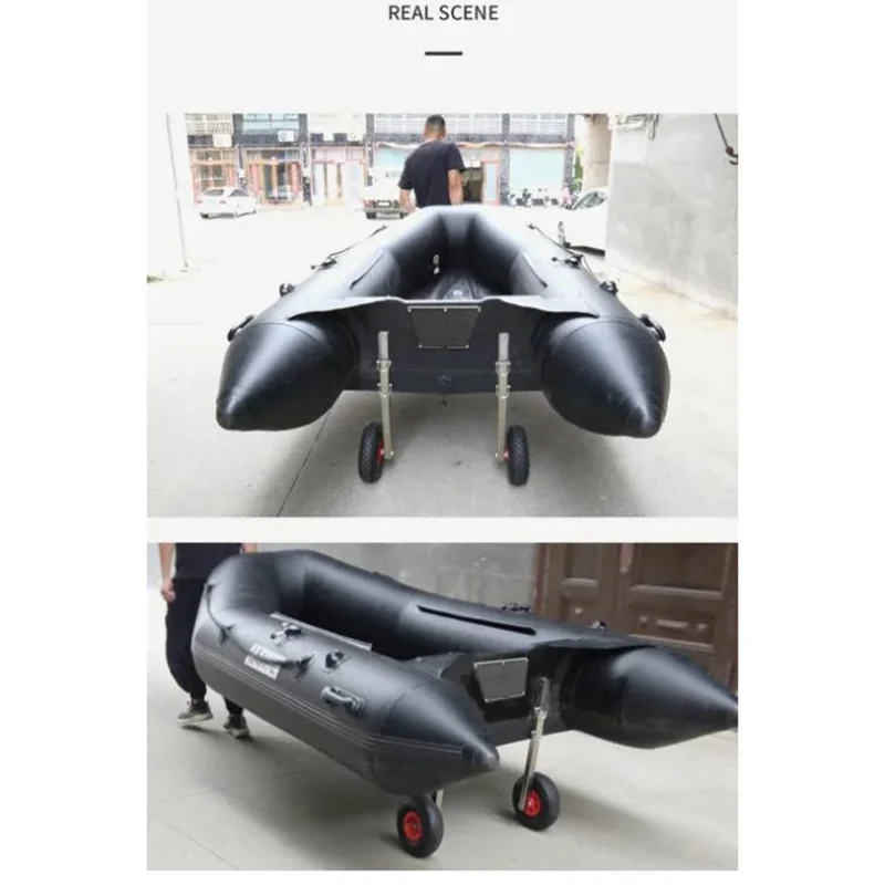 Universal Stainless Steel Boat Tug Wheels Removable Portable Cart Bracket for Surf Paddleboards