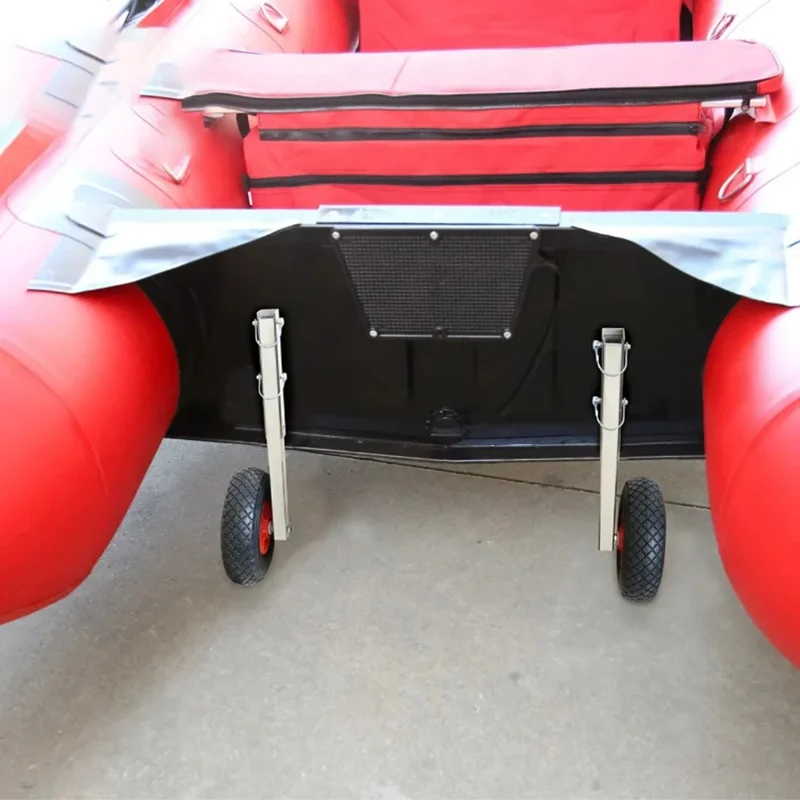 Universal Stainless Steel Boat Tug Wheels Removable Portable Cart Bracket for Surf Paddleboards