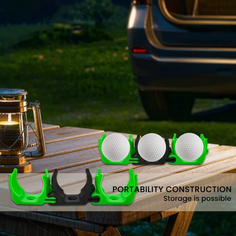 H1172 3Pcs Connectable Golf Ball Clip Lightweight Desktop Golf Ball Holder Rack