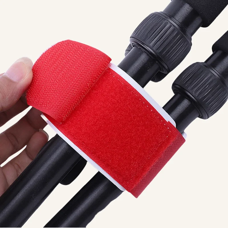 Cinghie di Fissaggio per Sci 2 Pezzi, Fermagli per Immagazzinaggio Accessori per Sci, Cinghie di Sicurezza in EVA e Fibbia in Nylon Autoaggrappante - Rosso