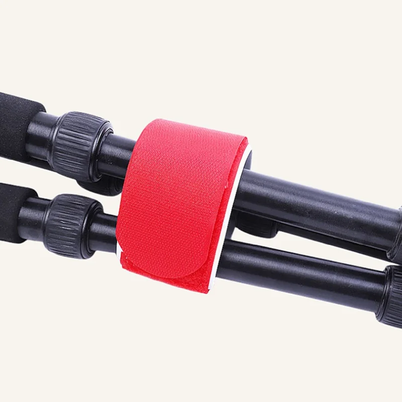 Cinghie di Fissaggio per Sci 2 Pezzi, Fermagli per Immagazzinaggio Accessori per Sci, Cinghie di Sicurezza in EVA e Fibbia in Nylon Autoaggrappante - Rosso