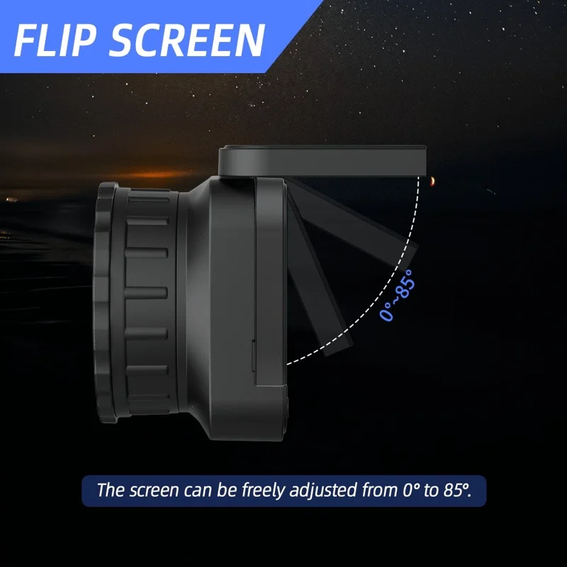 EP03 64MP WiFi Digital Microscope Eyepiece 4K Video 16X Zoom 2.8 Inch HD Screen Telescope Camera