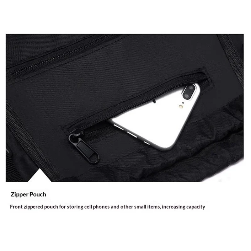 Basketballrugzak met Grote Capaciteit, Outdoor Sportsbag met Trekkoord, Multifunctionele Opbergruimte - Lichtgrijs