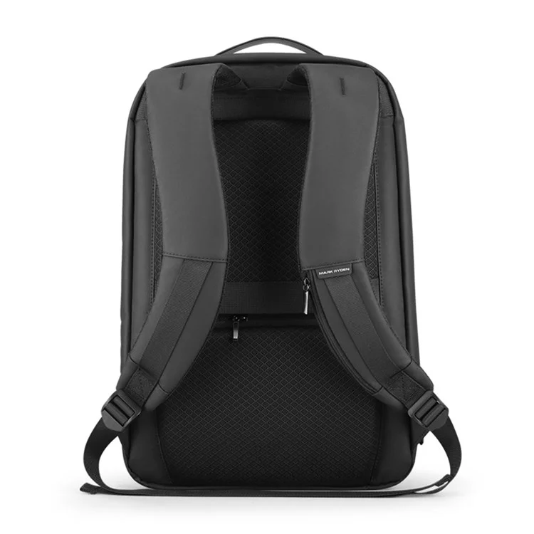 Mark Ryden MR9008 15.6 '' Bagure De Sac À Dos D'ordinateur Portable Sac De Voyage Business Rucksack Business Avec 2 Ports De Charge À L'extérieur - Le Noir