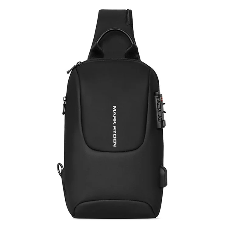 MARK RYDEN MR7039 TSA Password Lock Anti-Theft Men Chest Bag Single Shoulder Bag with Charging Interface