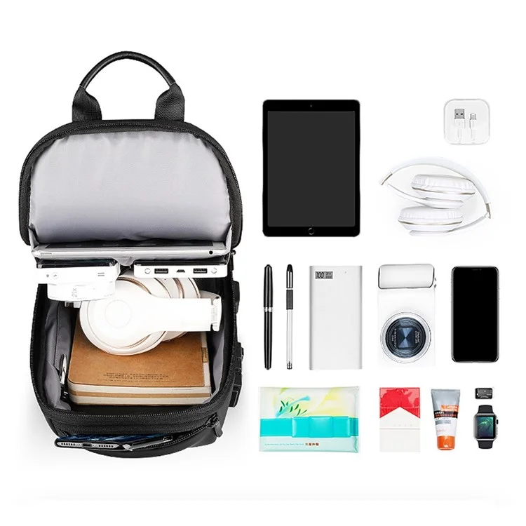 MARK RYDEN MR7039 TSA Password Lock Anti-Theft Men Chest Bag Single Shoulder Bag with Charging Interface