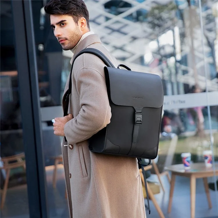 Mark Ryden MR1611 Uomini Eleganti Zaino in Pelle Impermeabile da 15,6 Pollici Per Laptop da Trasporto di Daypack Casual