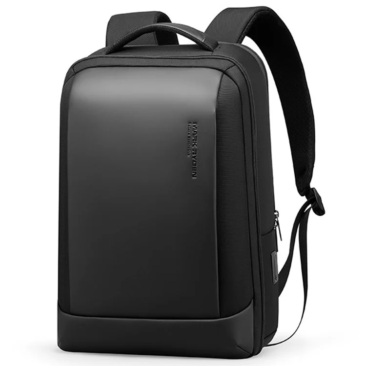 MARK RYDEN MR1927 Stylish Men Leather + Oxford Cloth Backpack Anti-splash Laptop Bag Casual Daypack