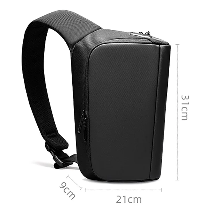 MARK RYDEN MR8893 Stylish Men Single Shoulder Chest Bag Casual Oxford Cloth Water-resistant Crossbody Bag