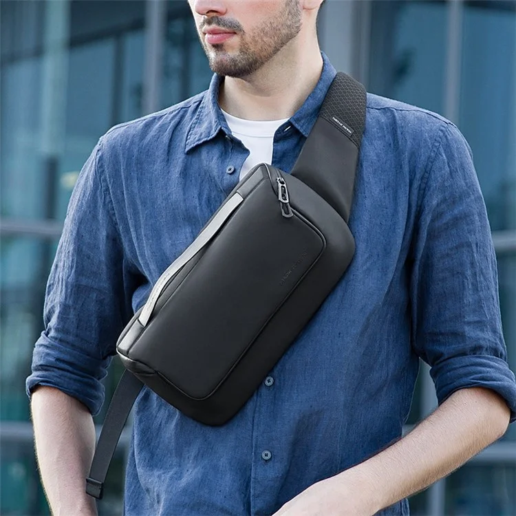 Mark Ryden Mr - 8699 Men 's Fashion Slip Chest Bag Oxford Cloth Multifuncional Cross Shoulder Bag - Gris