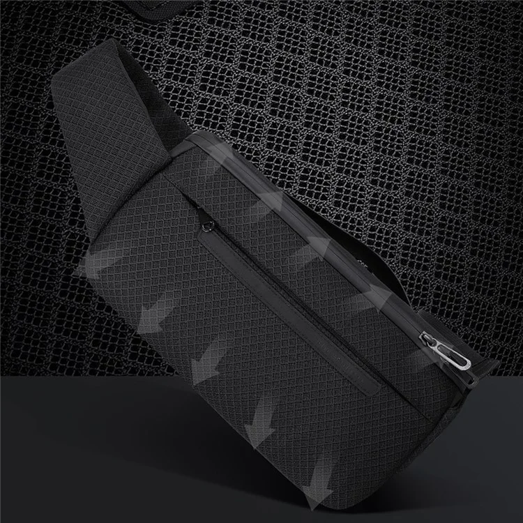 Mark Ryden Mr - 8699 Men 's Fashion Slip Chest Bag Oxford Cloth Multifuncional Cross Shoulder Bag - Gris