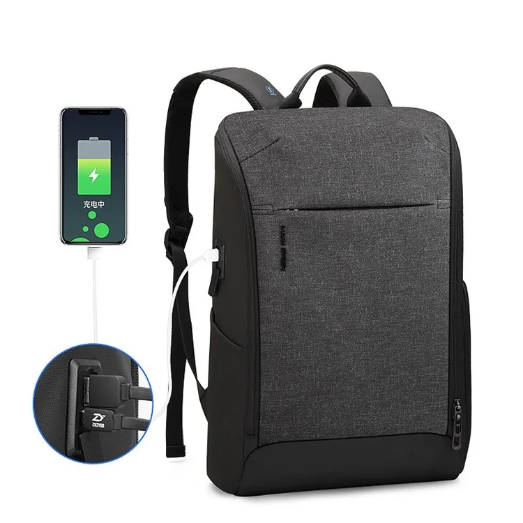 Mark Ryden MR9201 RFID Bloqueando a Mochila Anti-roubo de 15,6 Polegadas Para Laptop à Prova D'água Backpack USB Bagada de Ombro de Carregamento USB