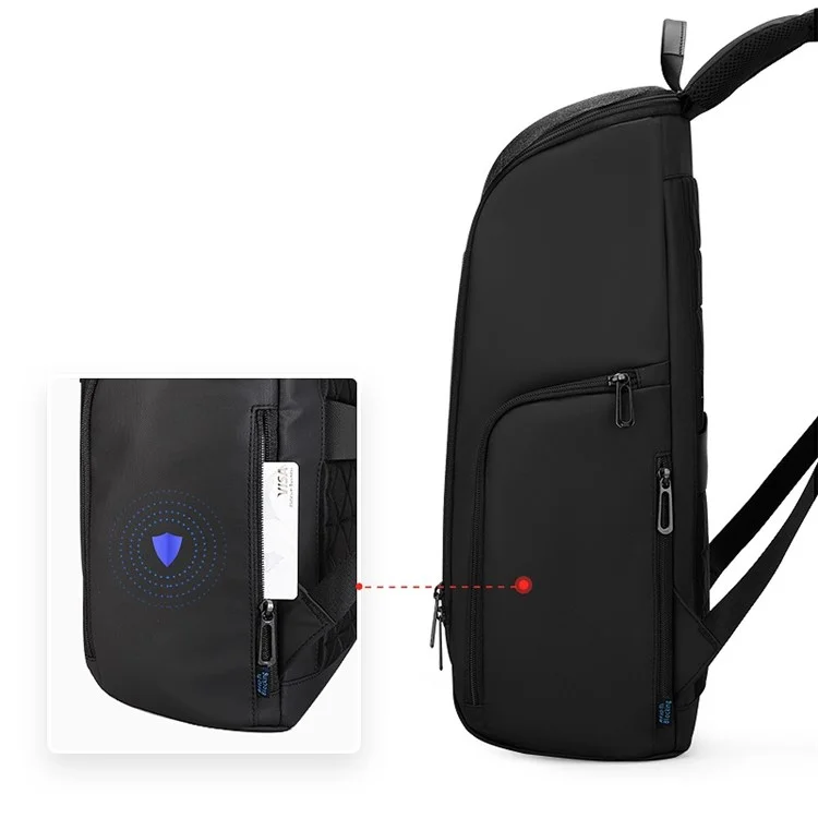 Mark Ryden MR9201 RFID Bloqueando a Mochila Anti-roubo de 15,6 Polegadas Para Laptop à Prova D'água Backpack USB Bagada de Ombro de Carregamento USB