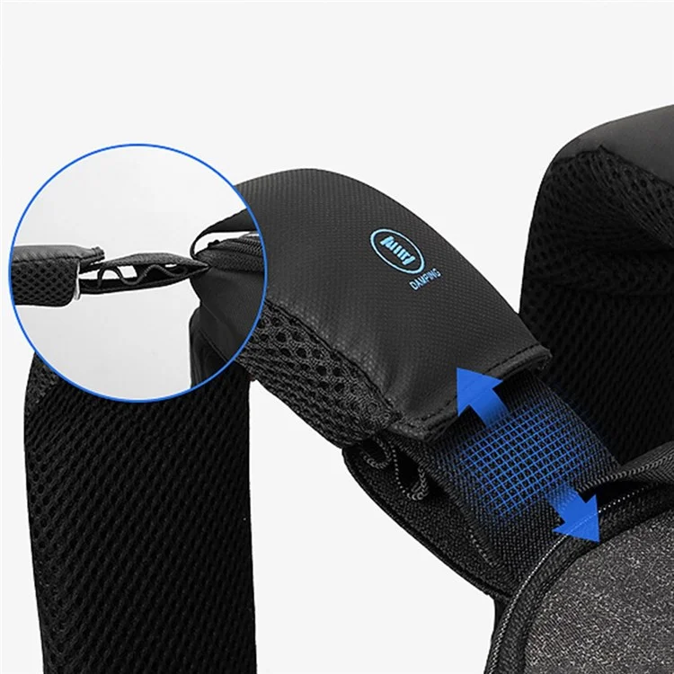 Mark Ryden MR9201 RFID Bloqueando a Mochila Anti-roubo de 15,6 Polegadas Para Laptop à Prova D'água Backpack USB Bagada de Ombro de Carregamento USB