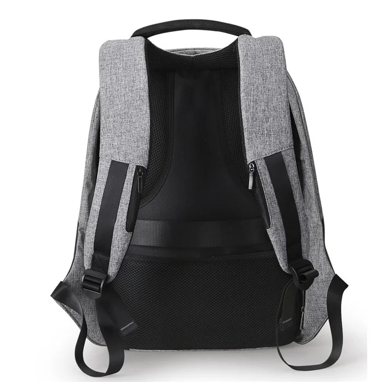 MARK RYDEN MR5815 15.6inch Laptop Backpack with External USB Port Business Men Multifunction Shoulder Bag - Black / Grey