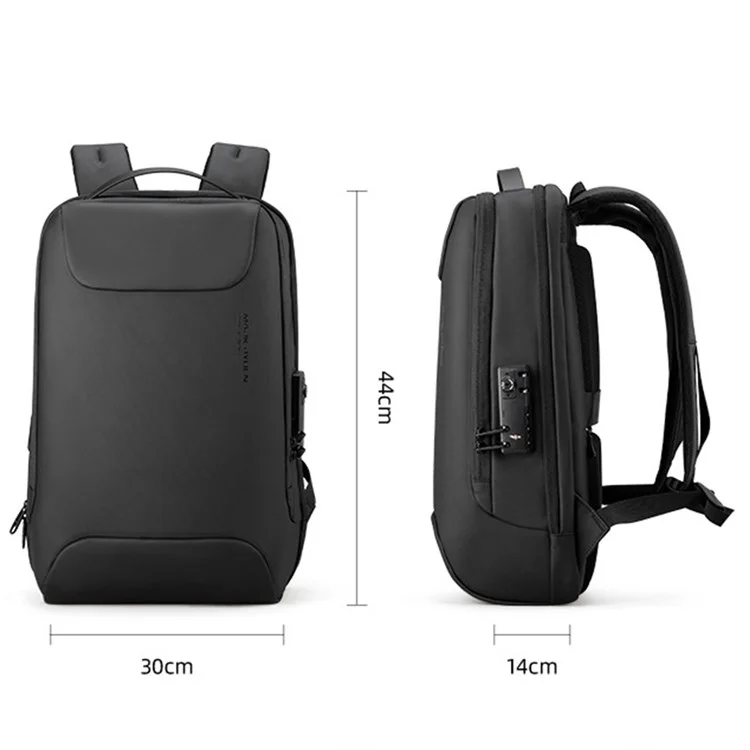 MARK RYDEN MR9000 Password Lock Anti-Theft Men Business Travel Backpack Oxford Cloth Laptop Daypack with Charging Interface