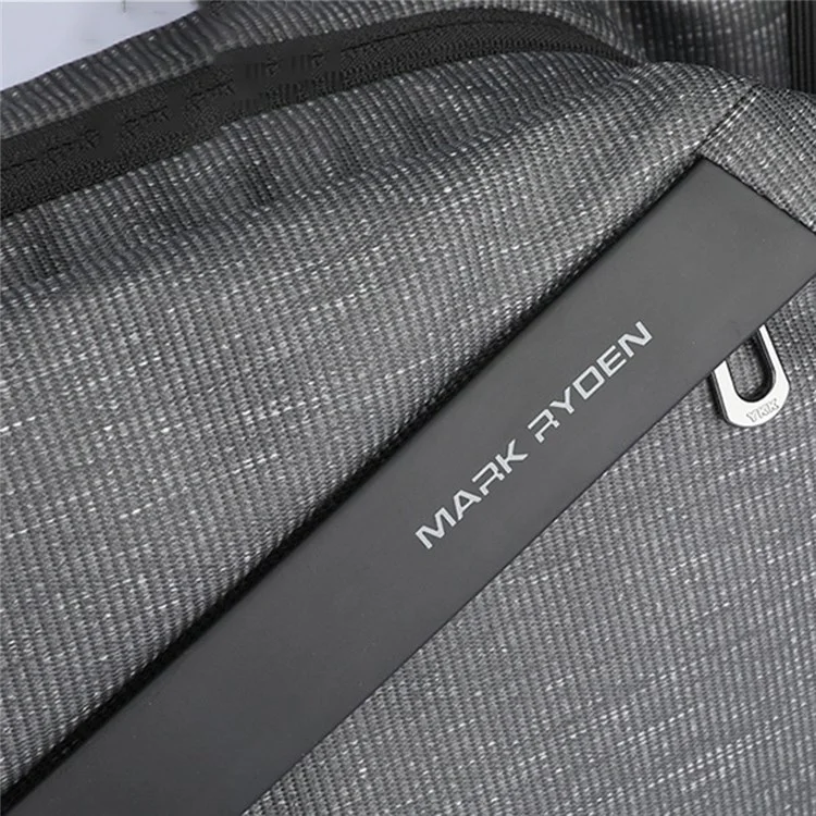 MARK RYDEN MR-7786SJ Stylish Men Oxford Cloth Chest Bag Student Sport Casual Crossbody Bag - Black
