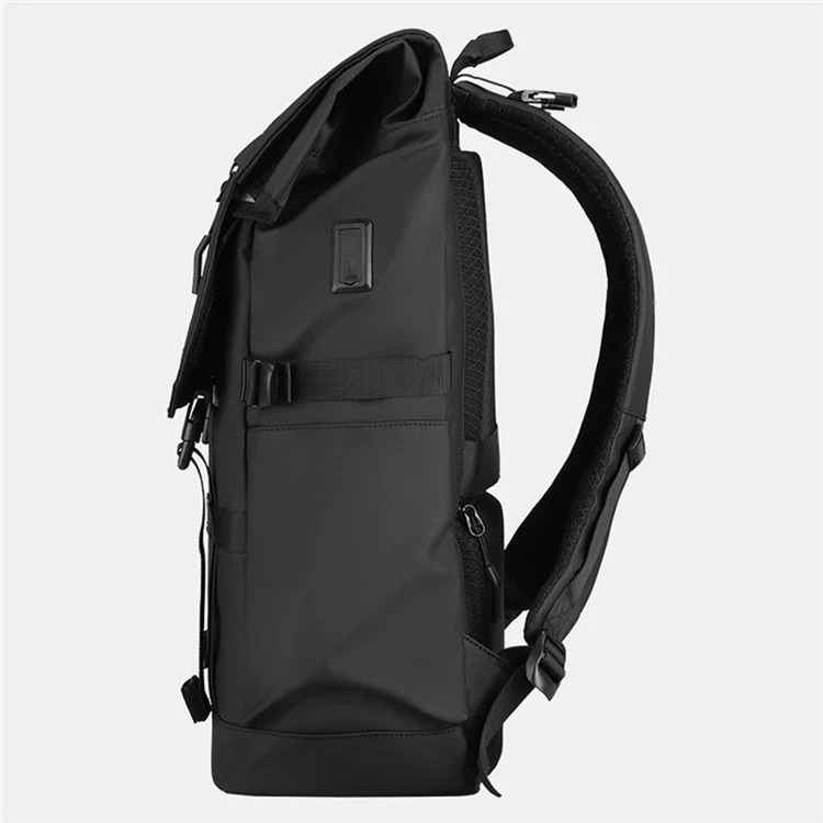 MARK RYDEN MR5748SJ Expandable Backpack RFID Blocking 15.6inch Laptop Shoulder Bag with Dual Charging Ports and Compass