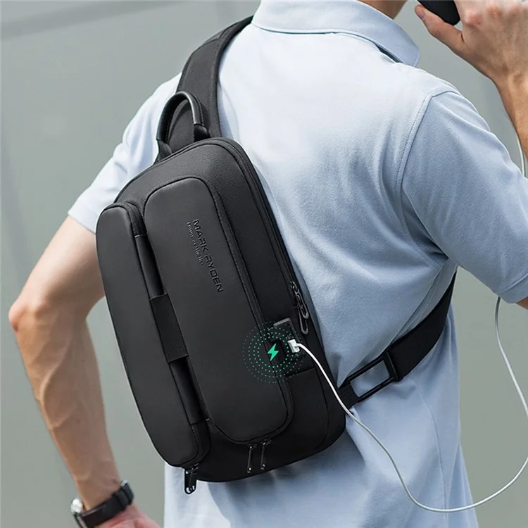 Mark Ryden Mr - 7219 Fashion Men's Oxford Breast - Proof Breast Bag Business Leisure Single Shoulder Crossbody Bag