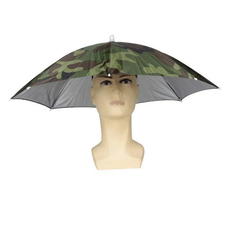 Boné de Pesca Outdoor com Sombrinha Portátil, Chapéu de Chuva Ajustável