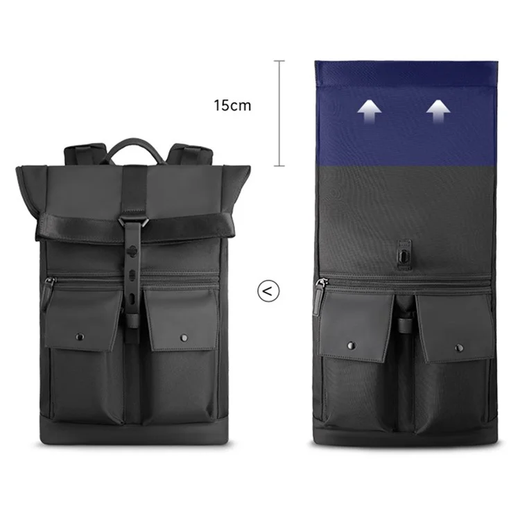 MARK RYDEN MR1696 Men Expandable Large Capacity Backpack 180 Degree Shoulder Bag