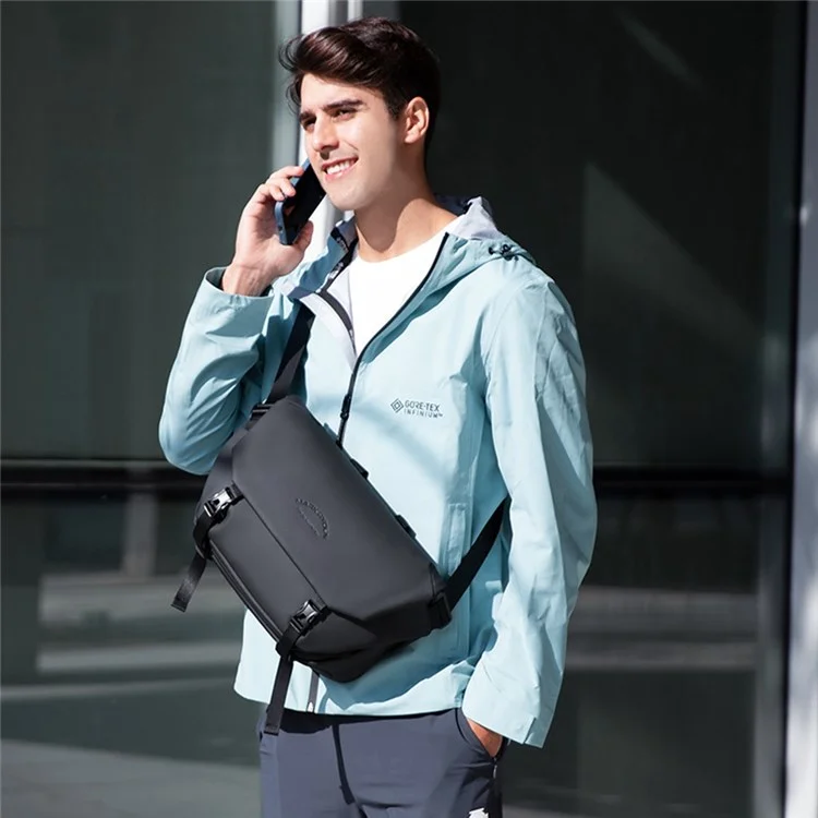 MARK RYDEN MR1016 Insert Buckles Crossbody Shoulder Bag Men Waterproof Chest Bag