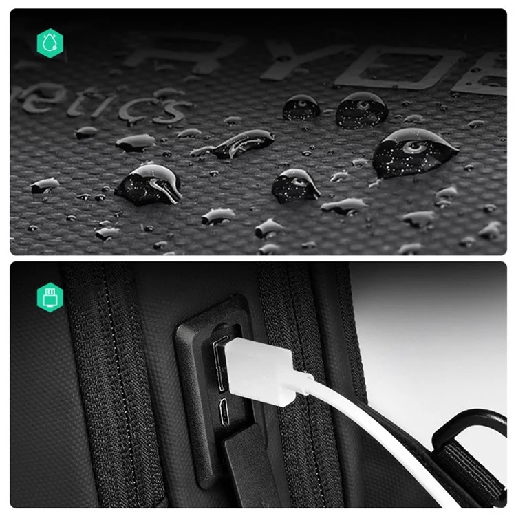 Mark Ryden MR7918 Men Bolsa de Peito Anti-splash 7 Polegadas Saco de Crossbody de Comprimidos Com Portas de Carregamento Duplo