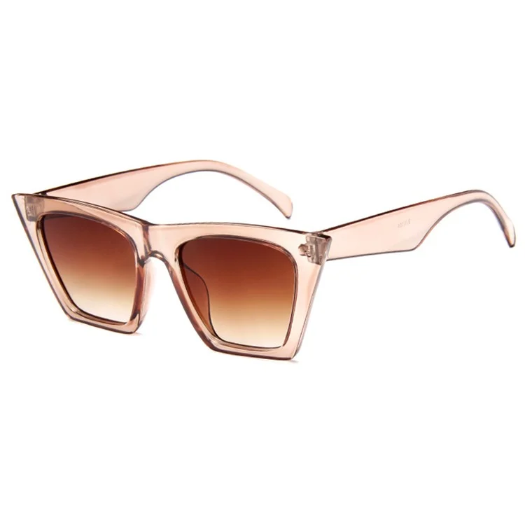 5154 Men Women Vintage Cat Eye Sunglasses Glasses Eyewear - Champagne