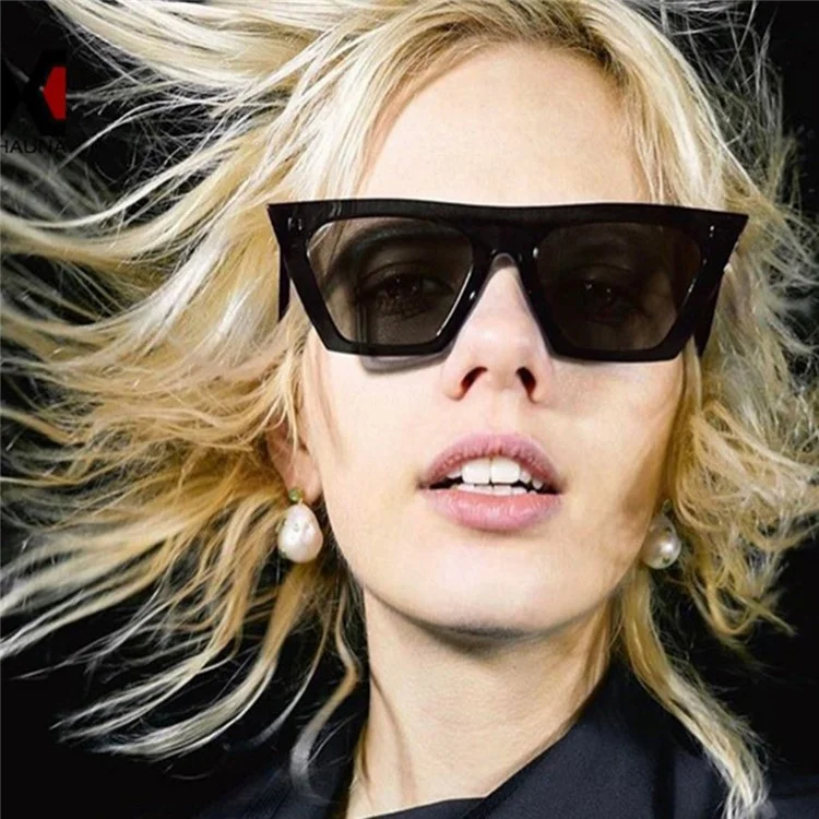 5154 Men Women Vintage Cat Eye Sunglasses Glasses Eyewear - Champagne