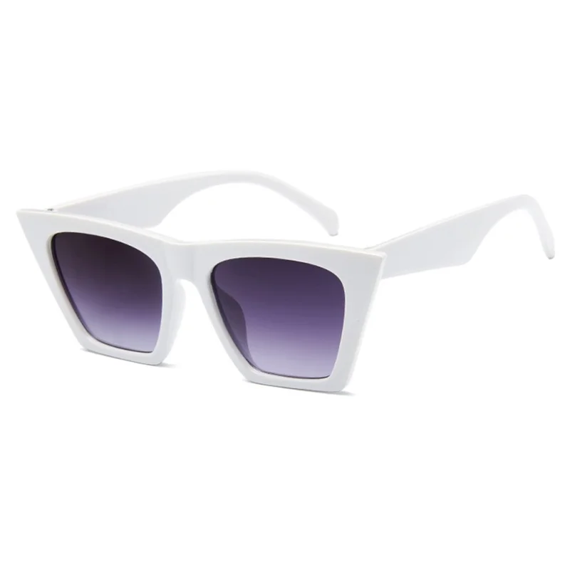 5154 Men Women Vintage Cat Eye Sunglasses Glasses Eyewear - White