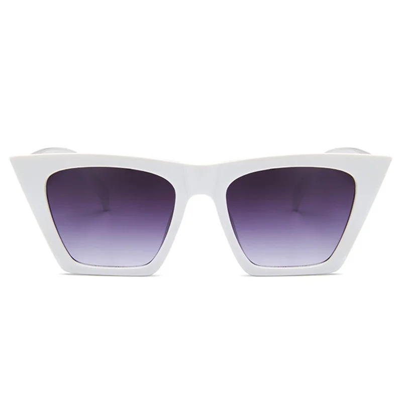 5154 Men Women Vintage Cat Eye Sunglasses Glasses Eyewear - White