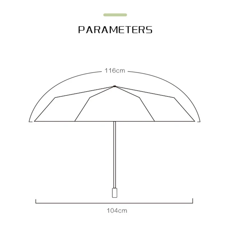 Reflective Automatic Umbrella Sun-proof Rainproof Dual-use Folding Reverse Type Umbrella Large UV Protection Umbrella - Black