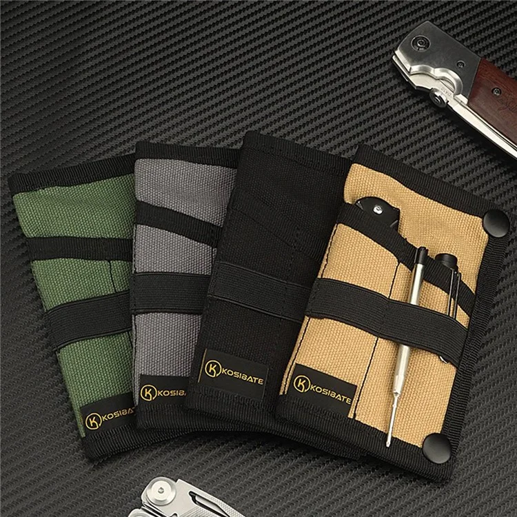 KOSIBATE H255 Tactical EDC Tool Storage Bag Wallet Molle Bag Outdoor Multifunction Military Tool Storage Pouch - Black