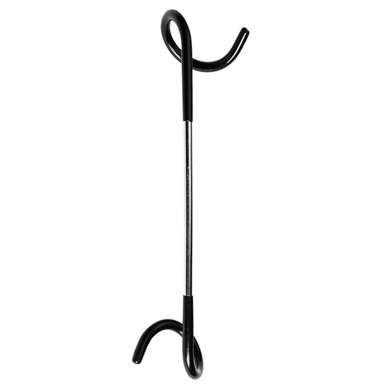 Crochet de Support de Lampe de Mât de Tente en Forme de S à Double Tête pour le Camping, la Chasse, la Pêche, l'Équipement Extérieur Portable - Noir