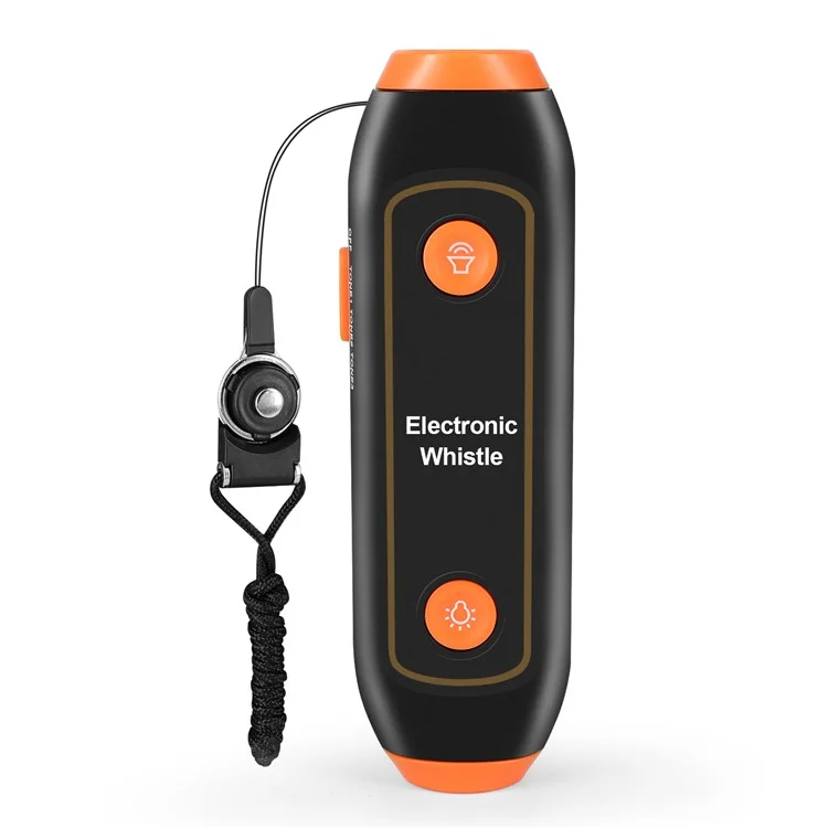 Safety Whistle Lantern Referees Electronic Whistle SOS Light Flashlight Emergency Camping Lamp Instructors Whistle - Orange