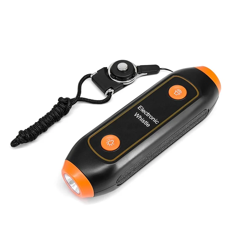 Safety Whistle Lantern Referees Electronic Whistle SOS Light Flashlight Emergency Camping Lamp Instructors Whistle - Orange
