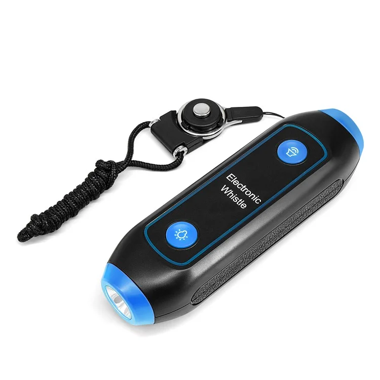 Safety Whistle Lantern Referees Electronic Whistle SOS Light Flashlight Emergency Camping Lamp Instructors Whistle - Blue