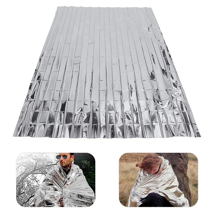 140*210cm Outdoor Waterproof Life-saving Military SOS Emergency Blanket Survival Gear Rescue Insulation Blanket