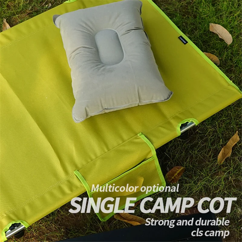 Camping Cot for Outdoor Backpacking Hiking Travel Tent Ultralight Folding Sleeping Bed - Grey / Silver