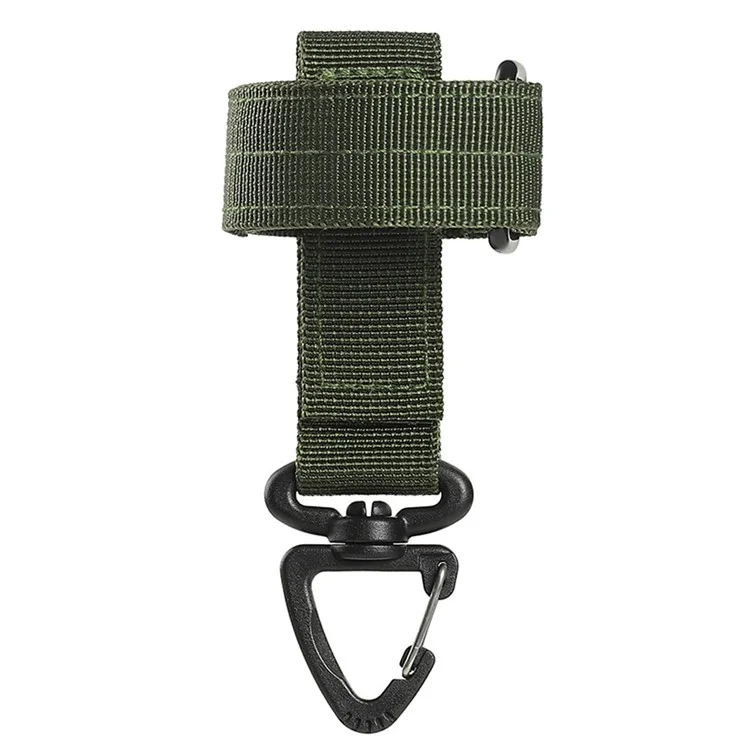 Multifunction Gloves Storage Buckle Outdoor Tactical Climbing Rope Storage Hook Key Holder Ajustable Rope Hanging Buckles - Verde del Ejército