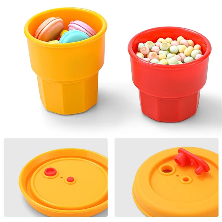 DS11094 300ml Baby Silicone Cup Straw Water Cup Child Leak Proof Bottle (with FDA Certification) - Purple / Ginger
