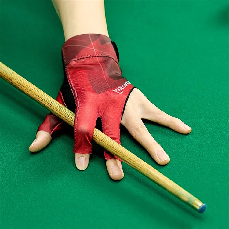 GOLOVEJOY XG67 1Pc Open 3 Fingers Snooker Billiard Gloves Left Hand Sweat Proof Cue Pool Gloves - Grey