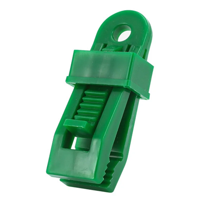 Outdoor Camping Tarp Clip Windproof Awning Tent Canopy Clamp Wind Rope Polypropylene Buckle - Green