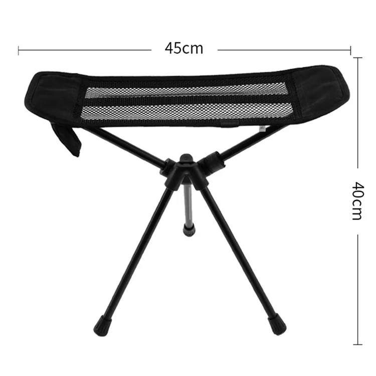 Taburete reclinable de apoyo para los pies al aire libre Ocio Siesta Reposapiés Aleación de aluminio Tela de malla Plegable Reposapies perezoso - Gris